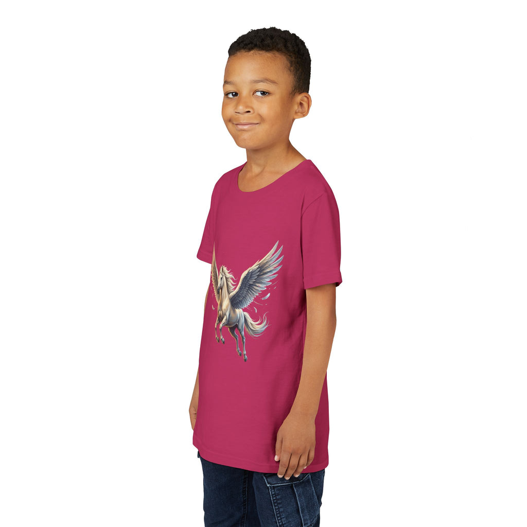 Majestic Pegasus Illustration Youth Tee | Flying Horse Graphic Tee