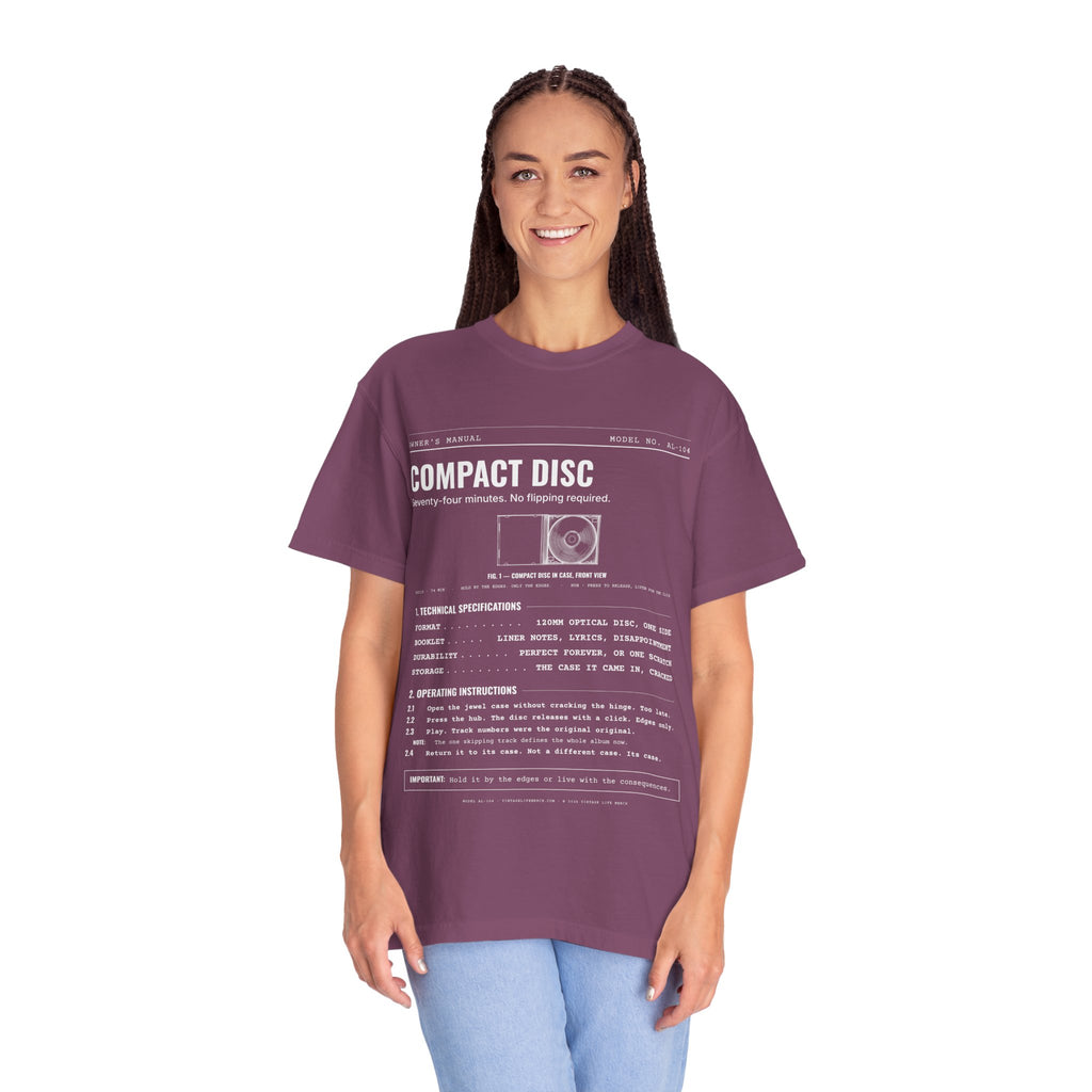 Compact Disc Spec Sheet Shirt | Analog Life Vintage Tee
