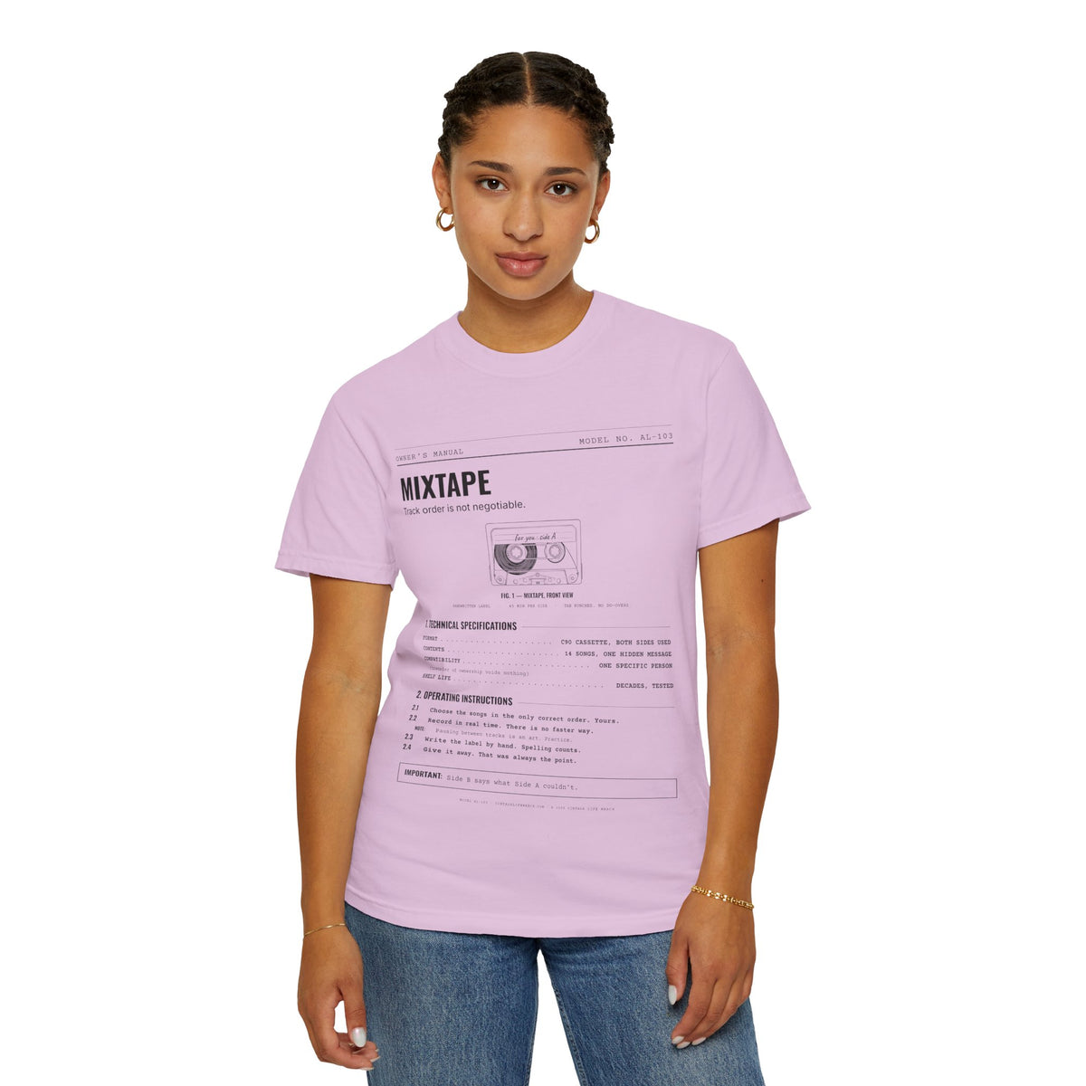 Mixtape Spec Sheet Shirt | Analog Life Vintage Tee