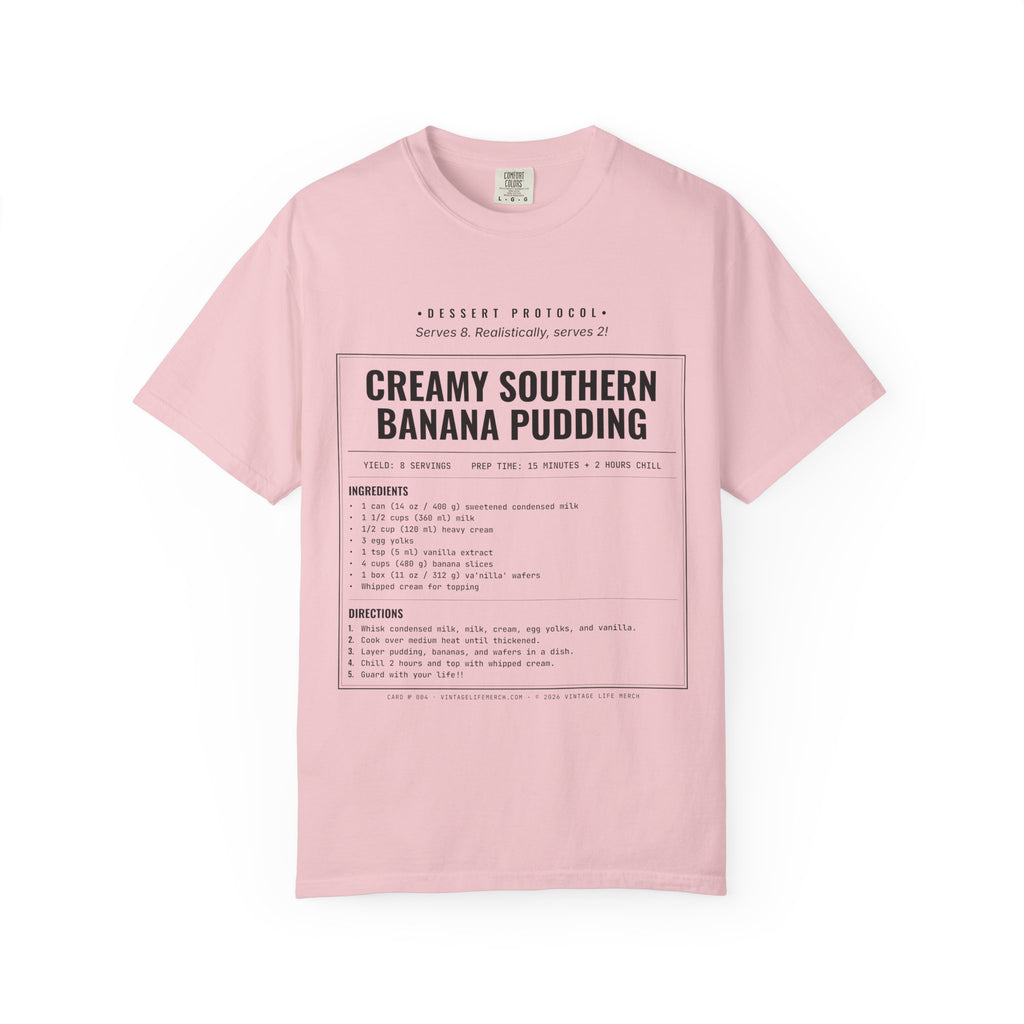 Creamy Banana Pudding Recipe Shirt | Southern Vintage Tee