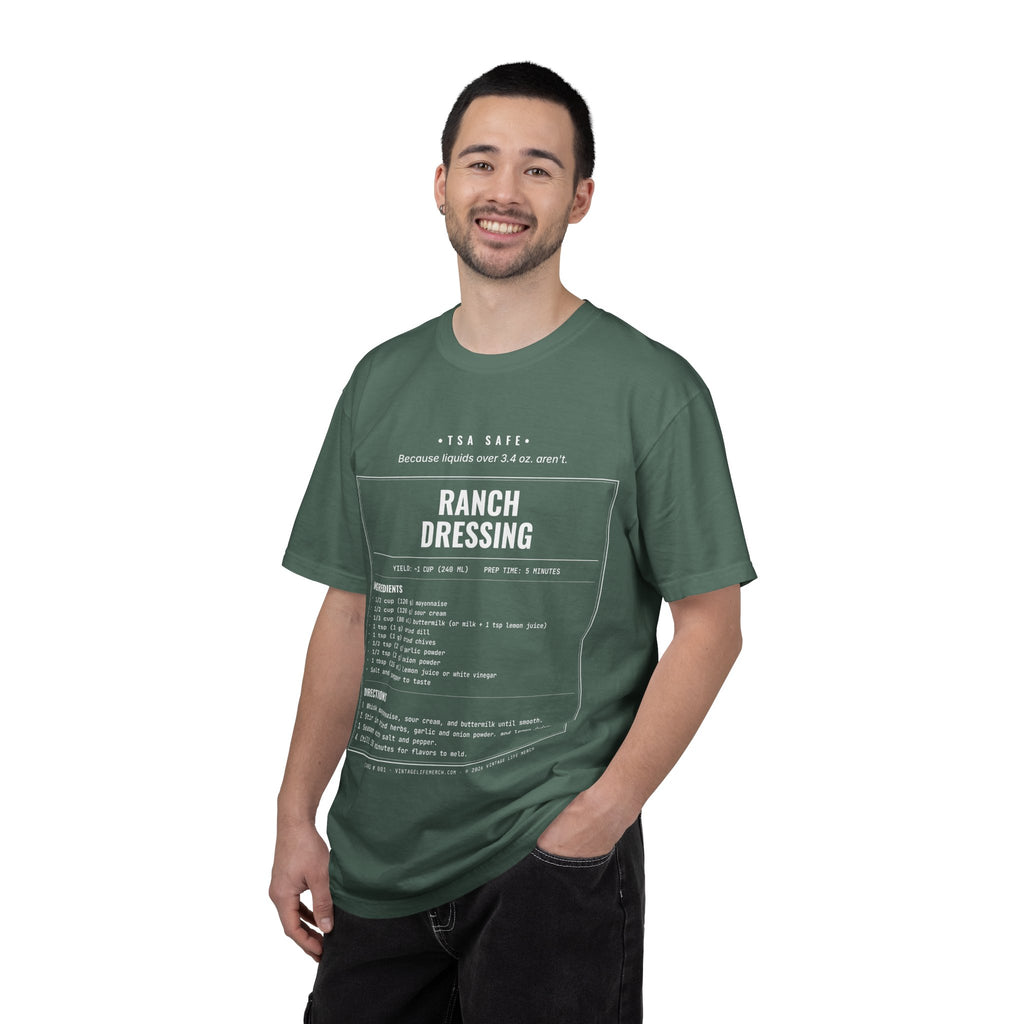 Ranch Dressing Recipe Shirt | TSA Safe Vintage Tee