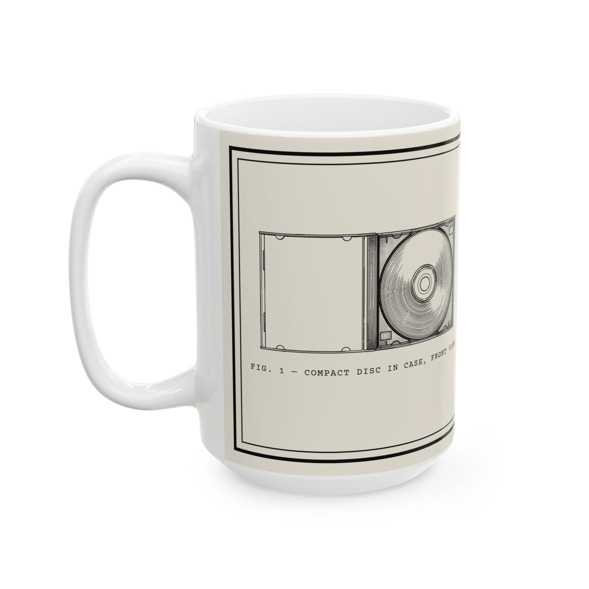 Compact Disc Owner's Manual Mug | Retro Analog Life Coffee Mug in 15oz
