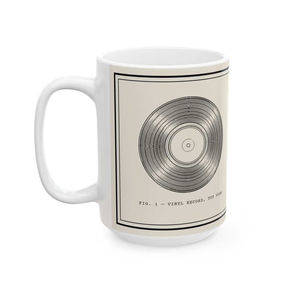 Vinyl Record Owner's Manual Mug | Retro Analog Life Coffee Mug in 15oz