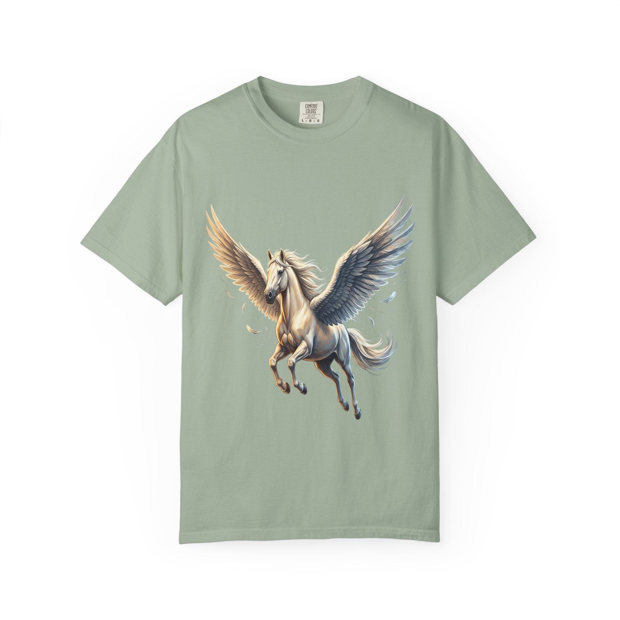 Majestic Pegasus Illustration T-shirt | Flying Horse Graphic Tee