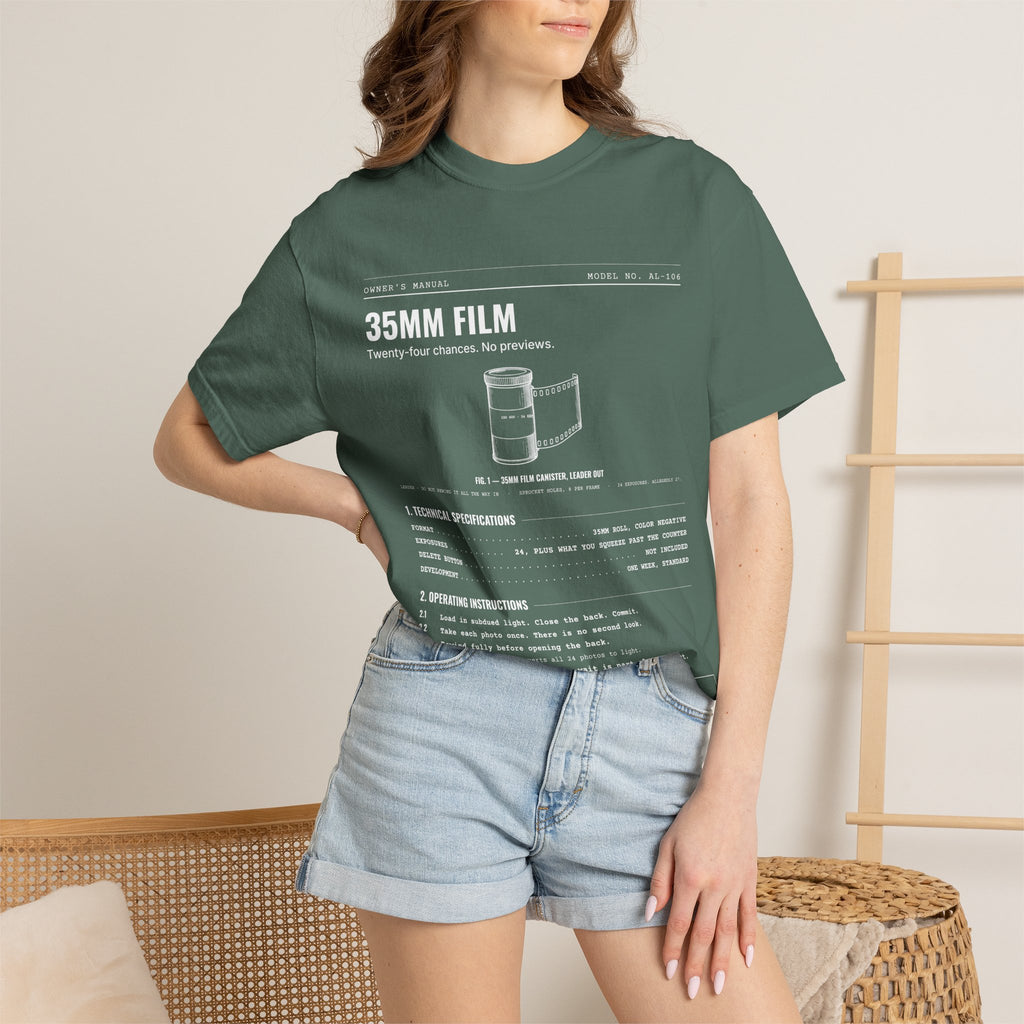 35mm Film Spec Sheet Shirt | Analog Life Vintage Tee