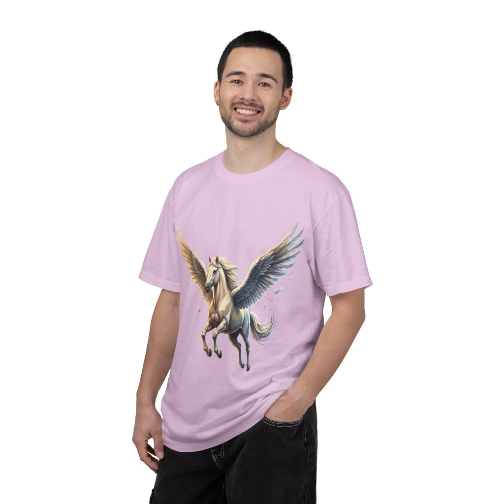 Majestic Pegasus Illustration T-shirt | Flying Horse Graphic Tee