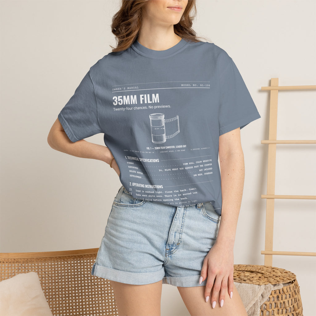 35mm Film Spec Sheet Shirt | Analog Life Vintage Tee