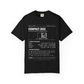 Compact Disc Spec Sheet Shirt | Analog Life Vintage Tee in Black