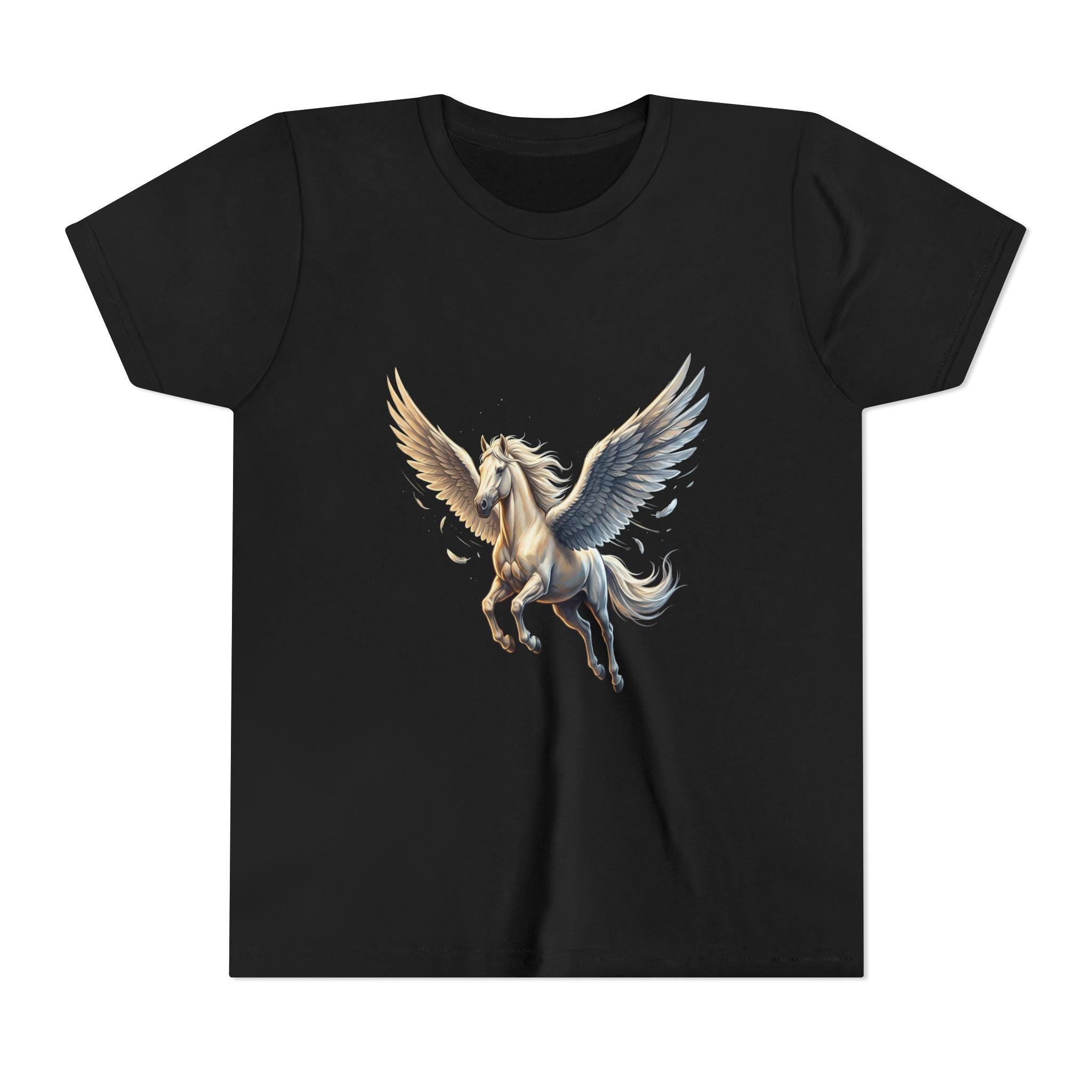 Majestic Pegasus Illustration Youth Tee | Flying Horse Graphic Tee