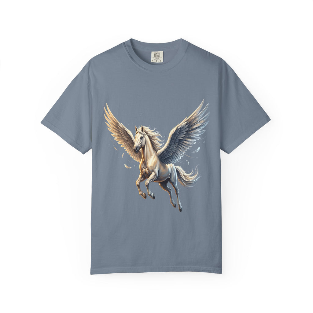 Majestic Pegasus Illustration T-shirt | Flying Horse Graphic Tee