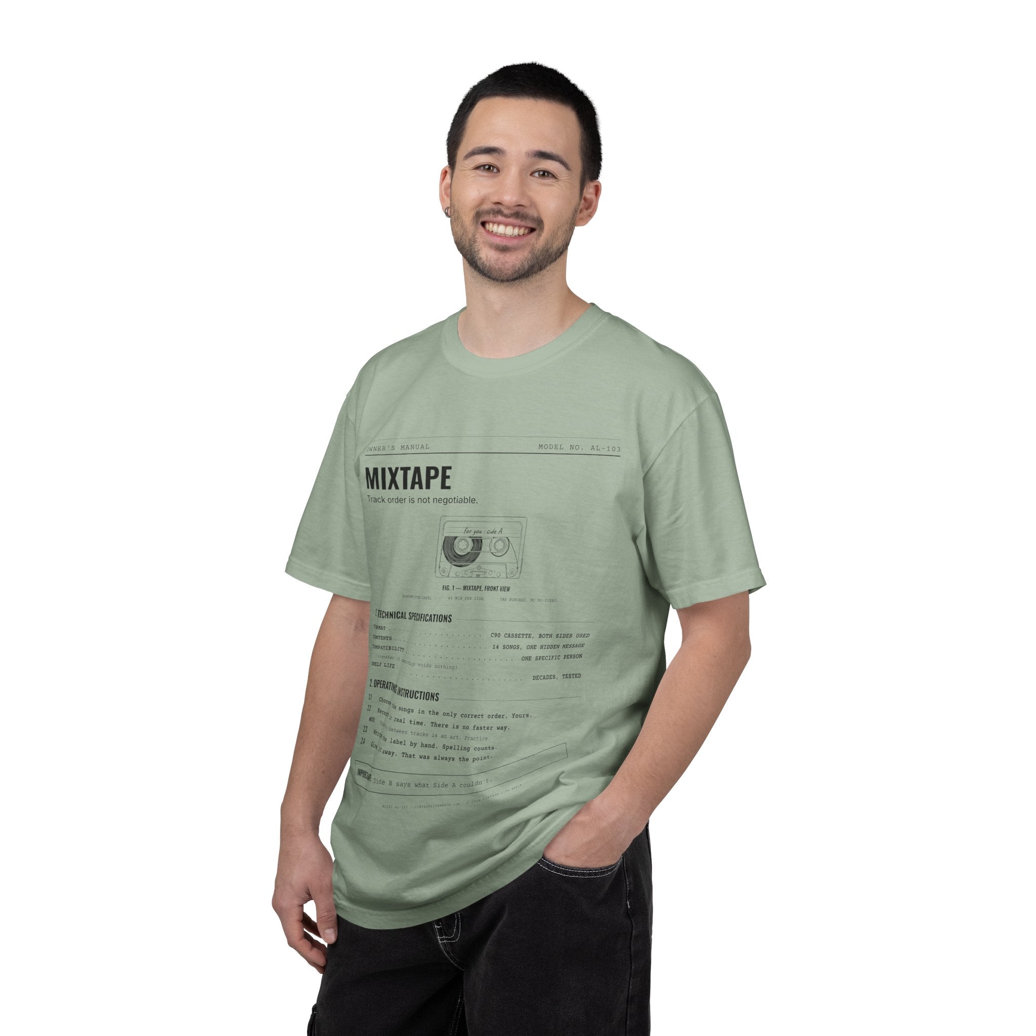 Mixtape Spec Sheet Shirt | Analog Life Vintage Tee