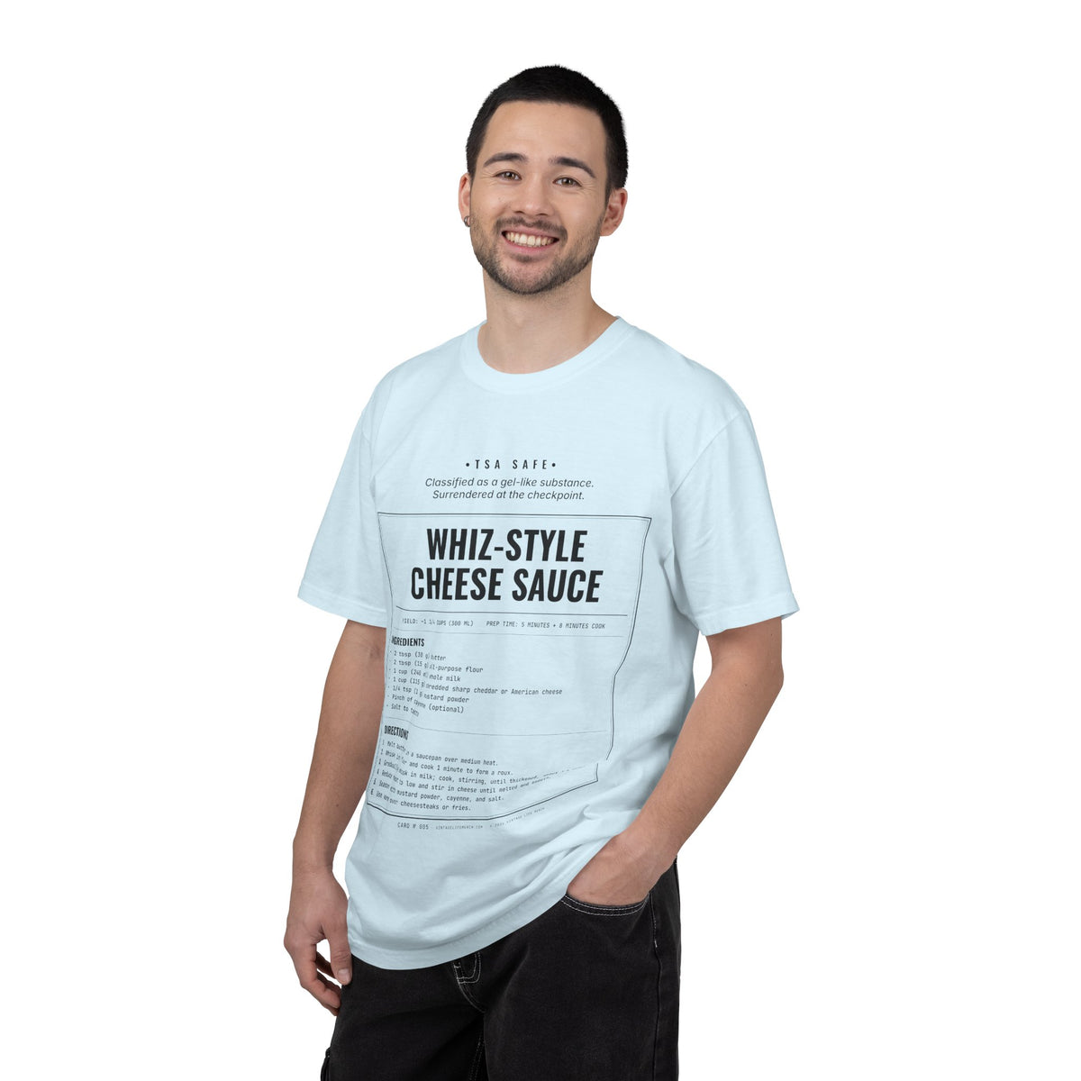 Whiz-Style Cheese Sauce Recipe Shirt | TSA Safe Vintage Tee