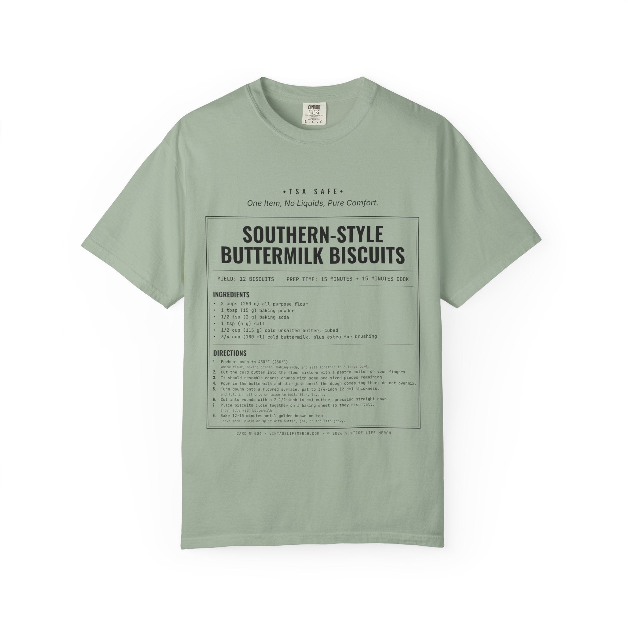 Buttermilk Biscuits Recipe Shirt | Southern Vintage Tee