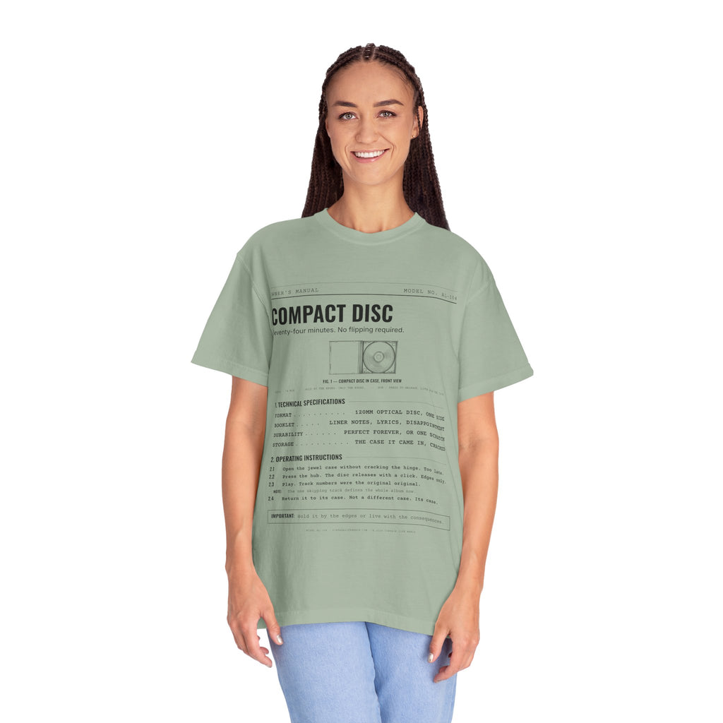 Compact Disc Spec Sheet Shirt | Analog Life Vintage Tee