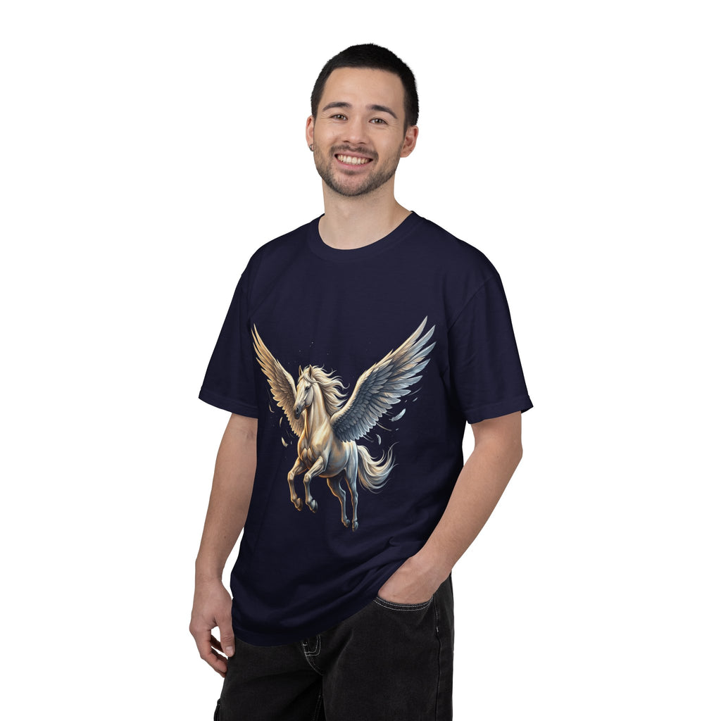 Majestic Pegasus Illustration T-shirt | Flying Horse Graphic Tee