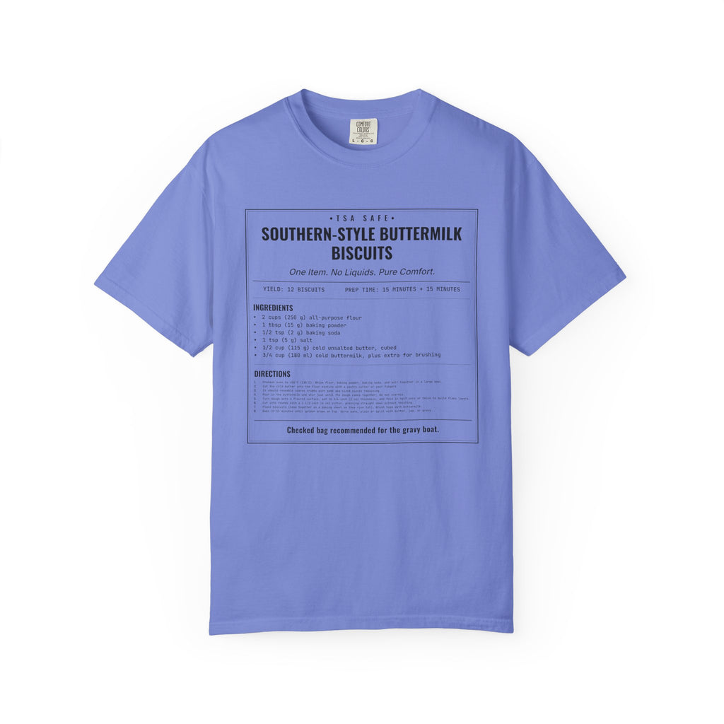 Southern Style Buttermilk Biscuits | Vintage Recipe Card T-Shirt — Black Ink
