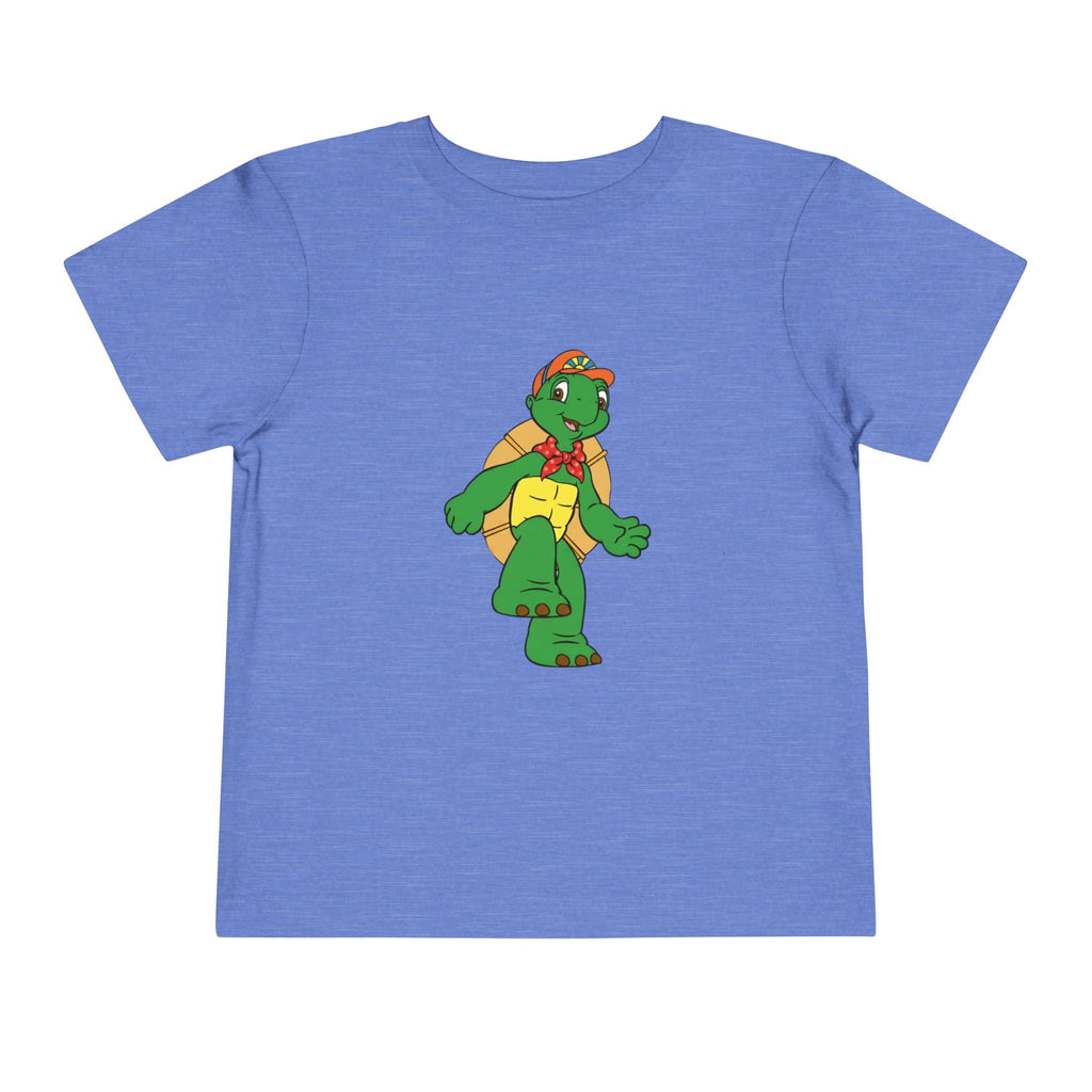 Kids Turtle Graphic Toddler Tee | Retro Cartoon Turtle in Cap