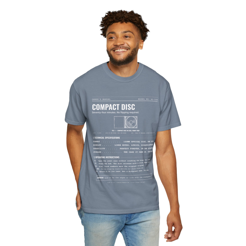 Compact Disc Spec Sheet Shirt | Analog Life Vintage Tee