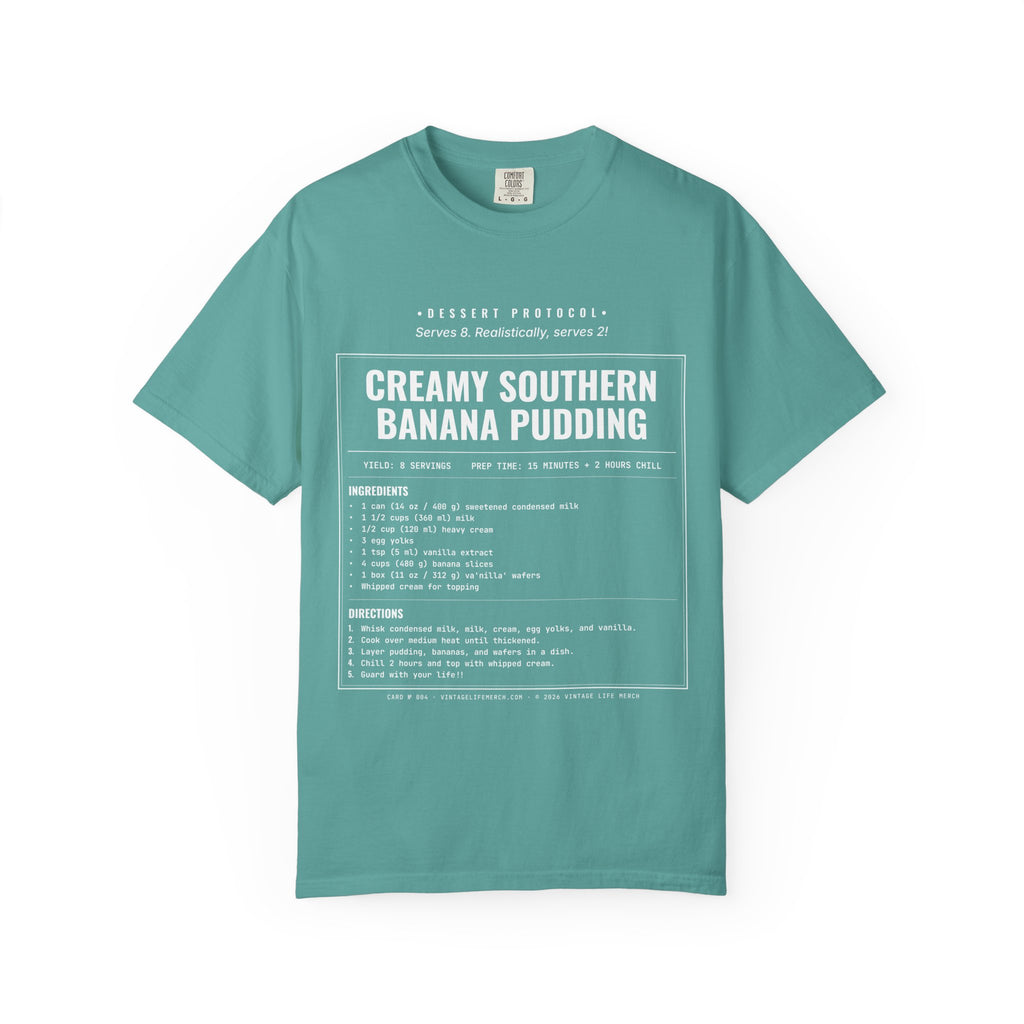 Creamy Banana Pudding Recipe Shirt | Southern Vintage Tee