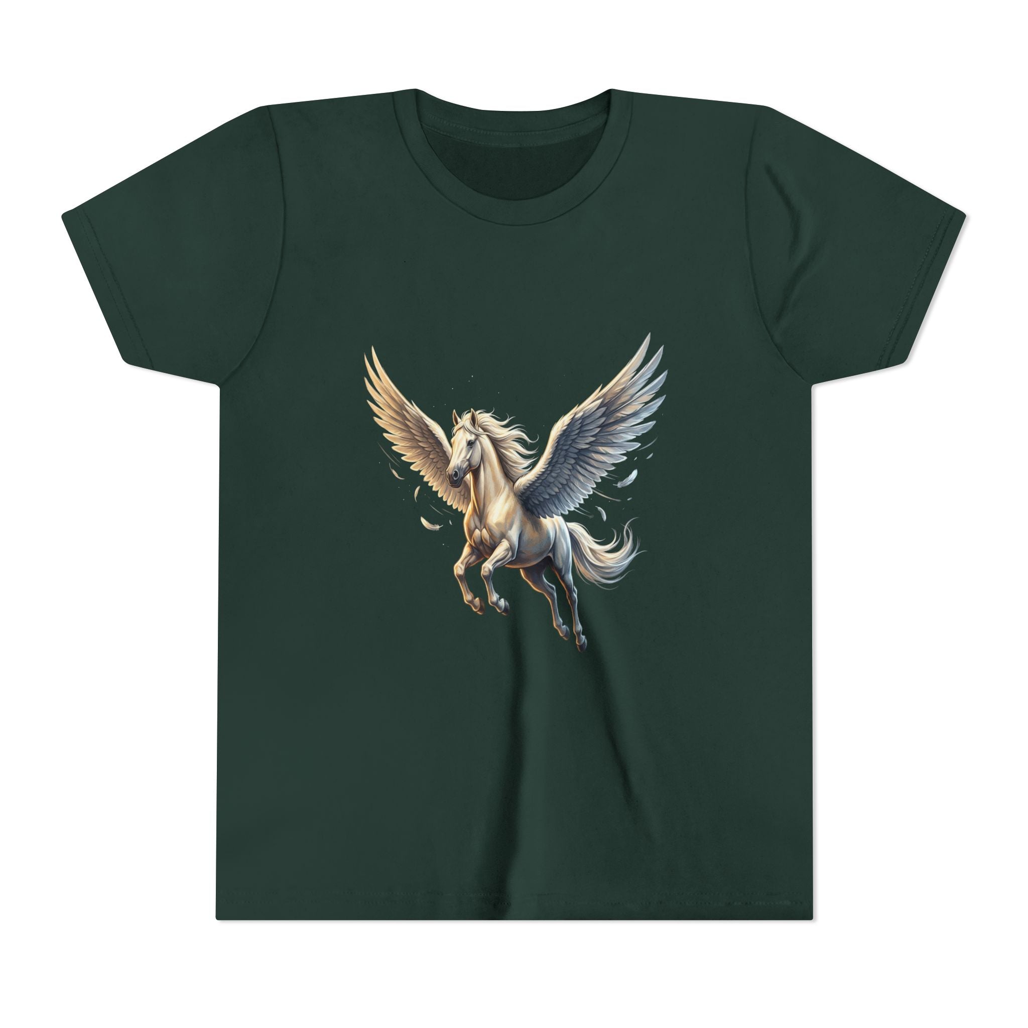 Majestic Pegasus Illustration Youth Tee | Flying Horse Graphic Tee