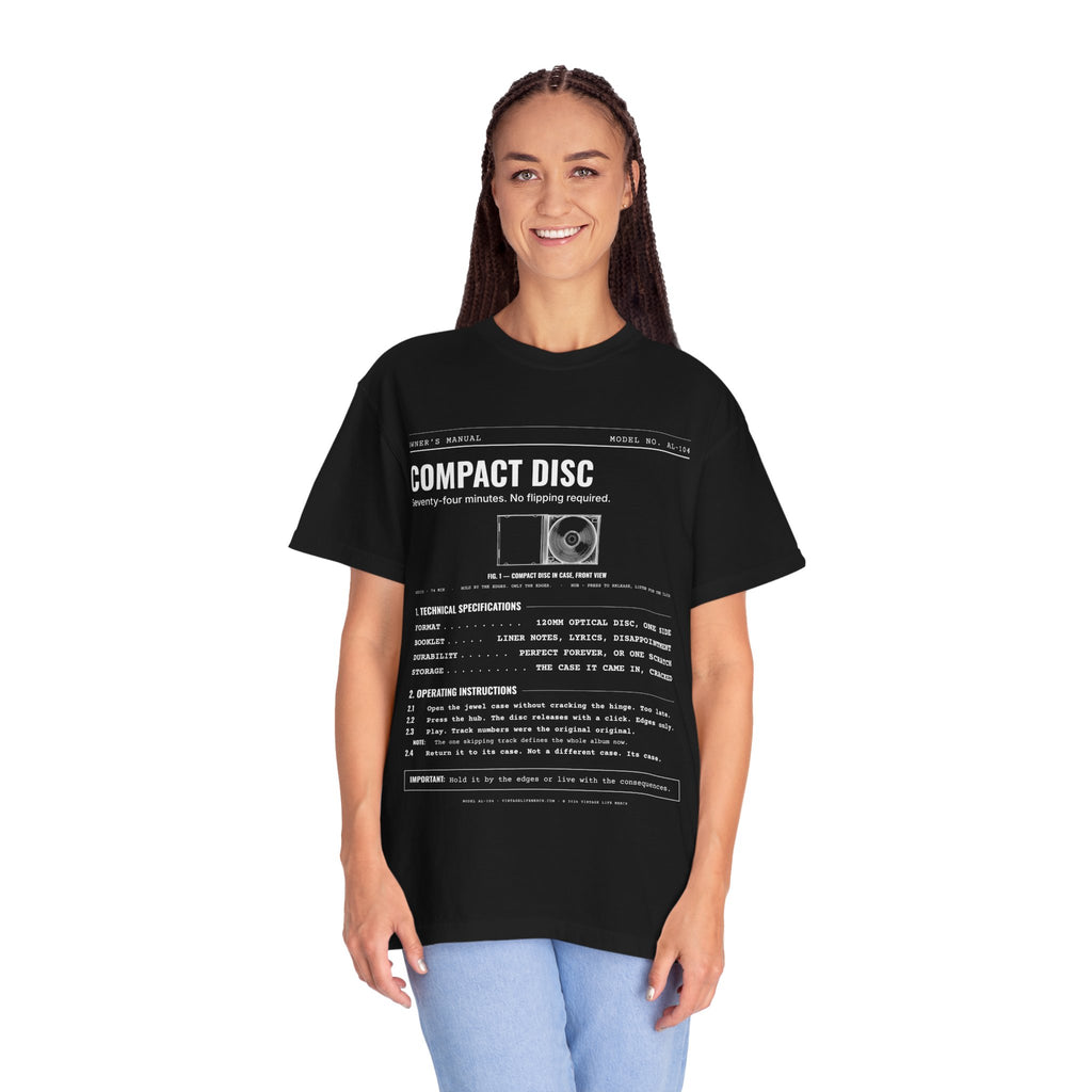 Compact Disc Spec Sheet Shirt | Analog Life Vintage Tee