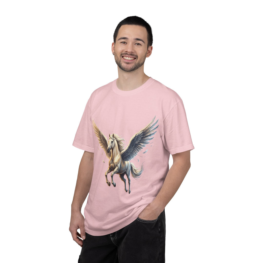 Majestic Pegasus Illustration T-shirt | Flying Horse Graphic Tee