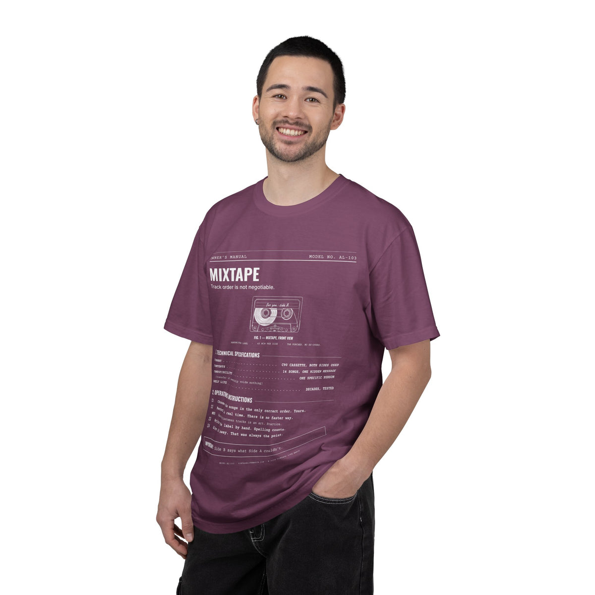 Mixtape Spec Sheet Shirt | Analog Life Vintage Tee