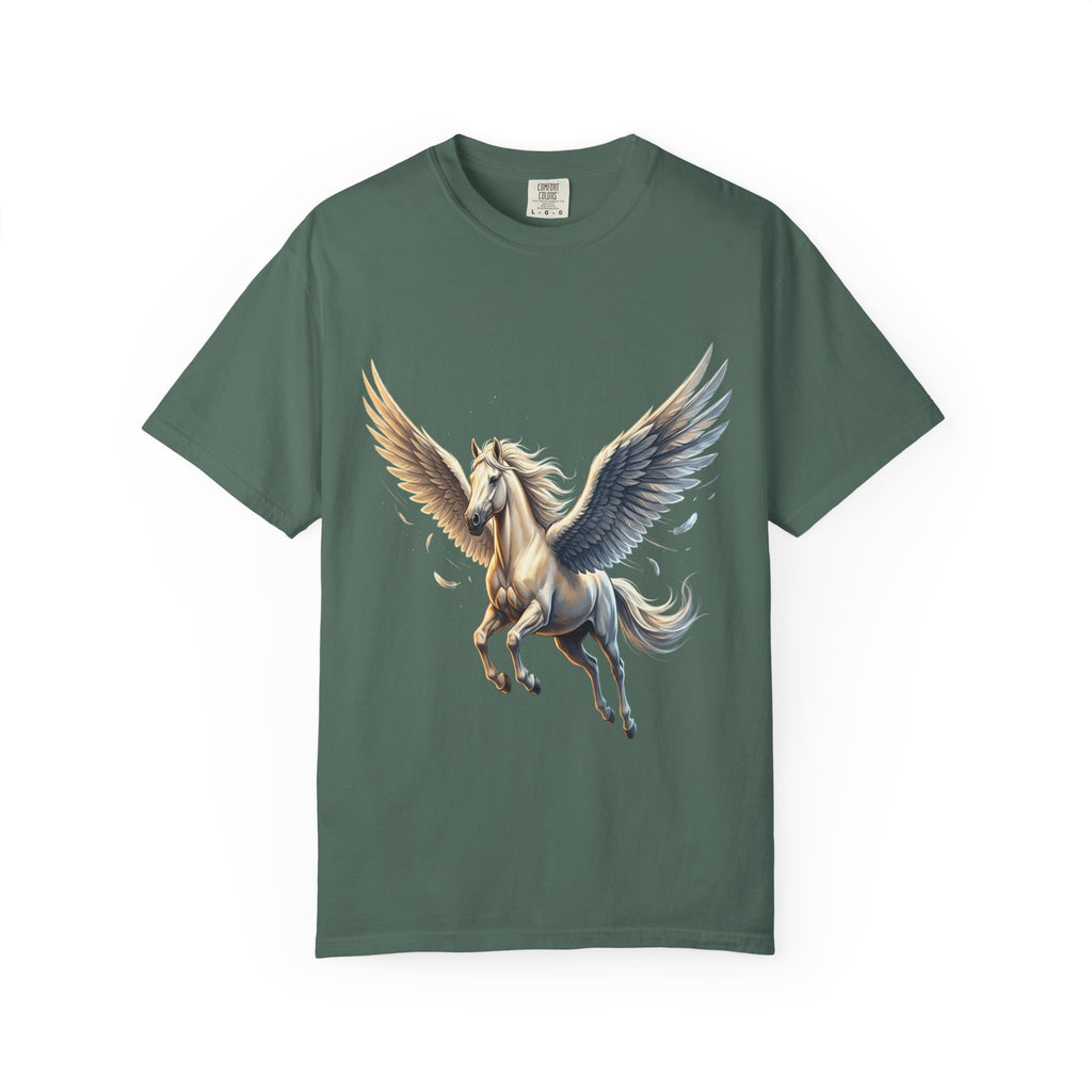 Majestic Pegasus Illustration T-shirt | Flying Horse Graphic Tee