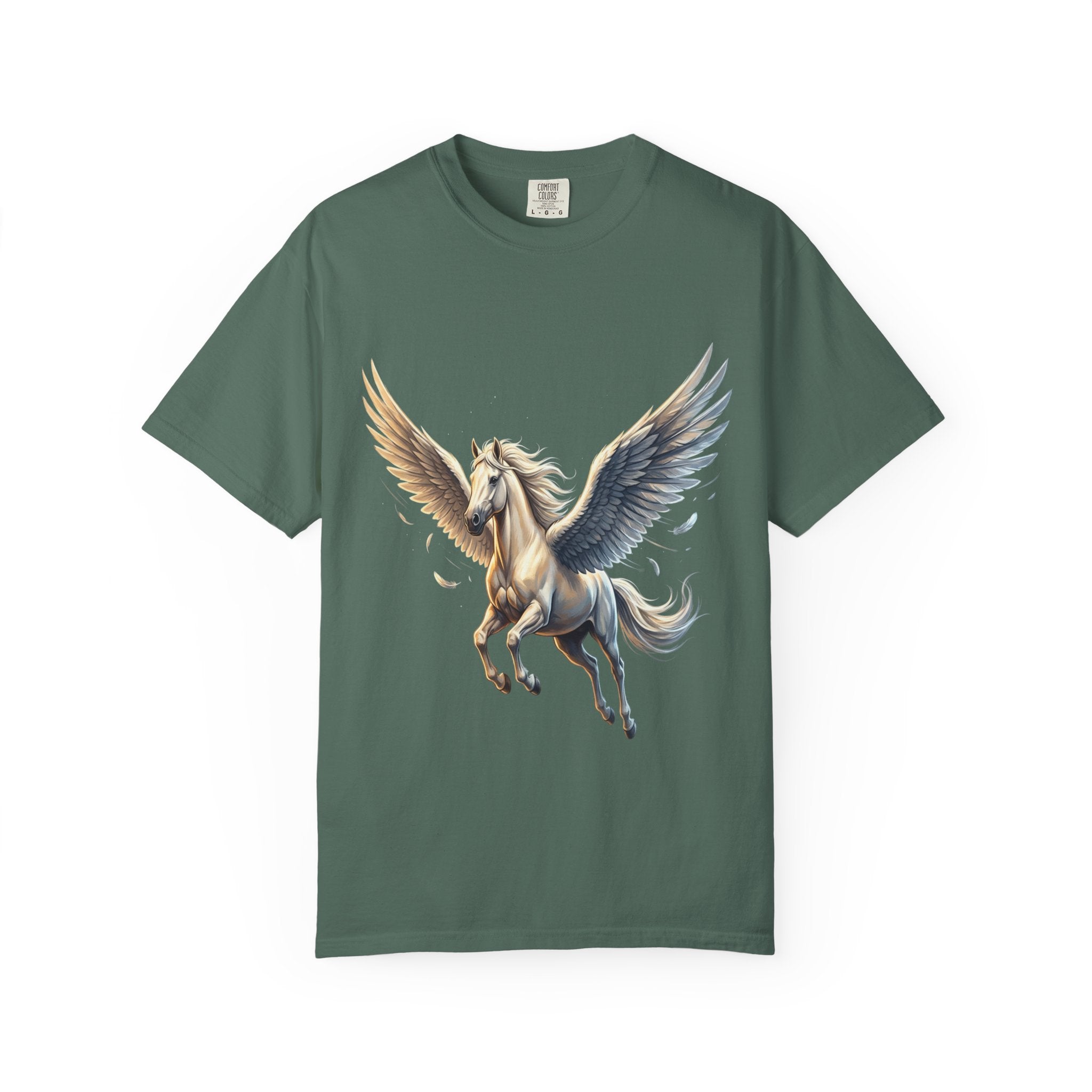 Majestic Pegasus Illustration T-shirt | Flying Horse Graphic Tee