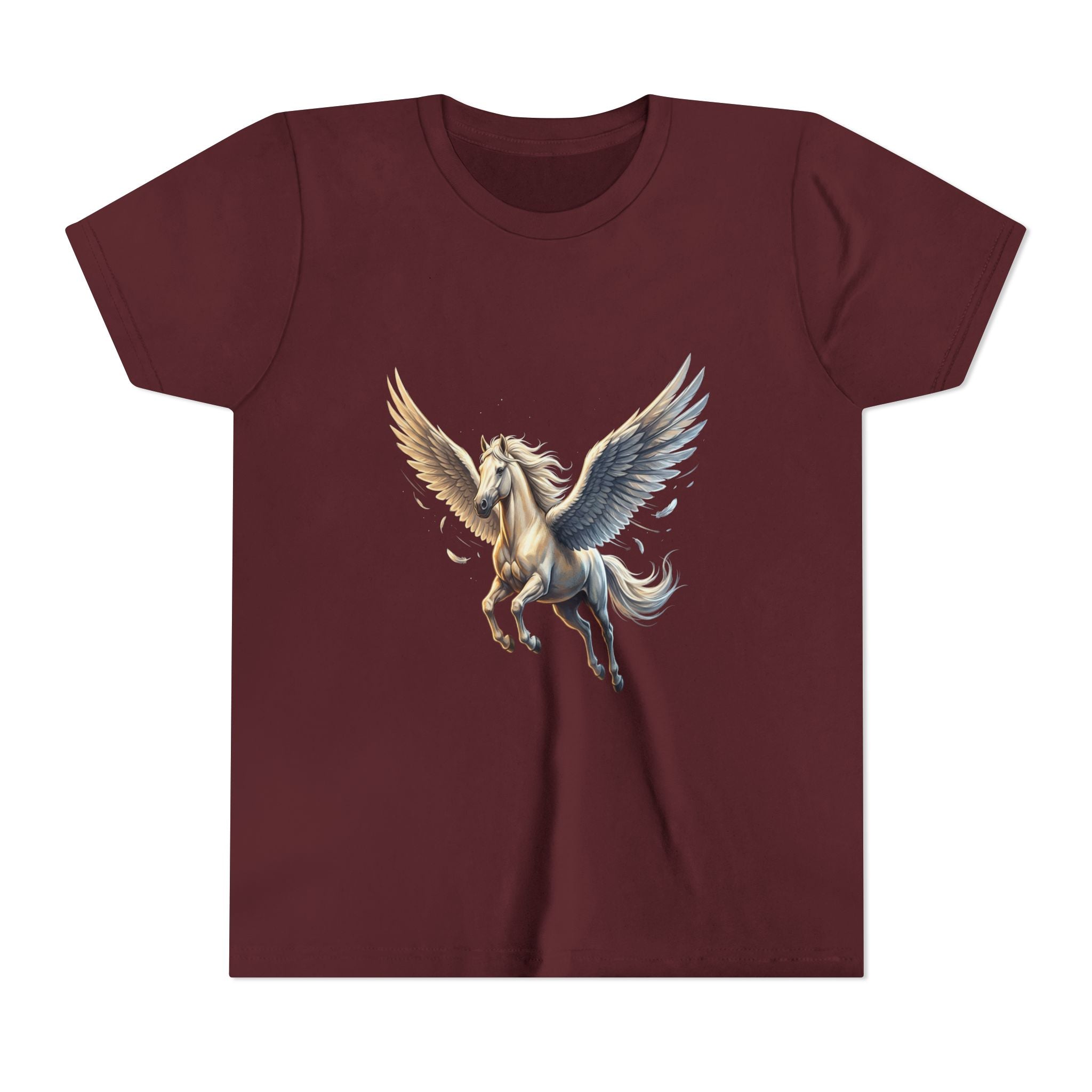 Majestic Pegasus Illustration Youth Tee | Flying Horse Graphic Tee