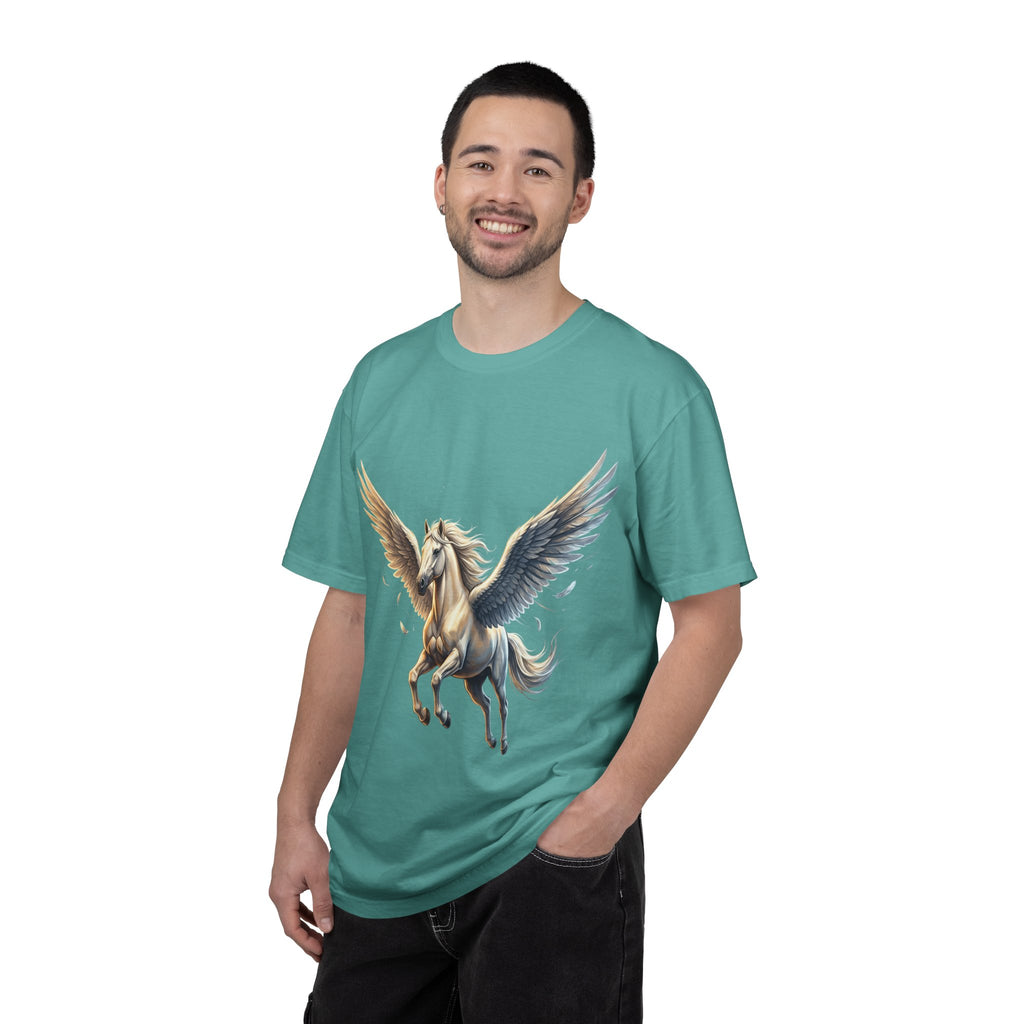 Majestic Pegasus Illustration T-shirt | Flying Horse Graphic Tee