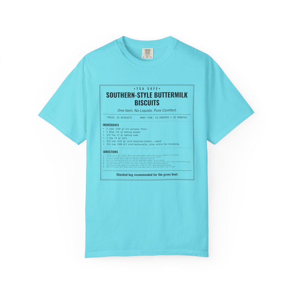 Southern Style Buttermilk Biscuits | Vintage Recipe Card T-Shirt — Black Ink