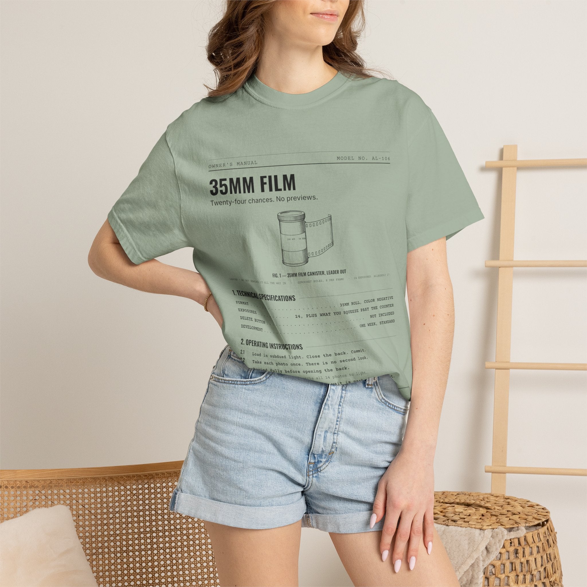 35mm Film Spec Sheet Shirt | Analog Life Vintage Tee