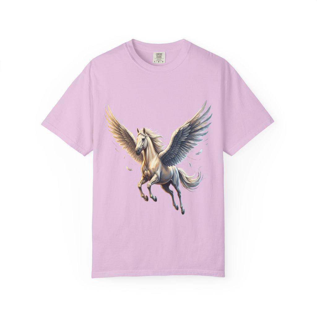 Majestic Pegasus Illustration T-shirt | Flying Horse Graphic Tee