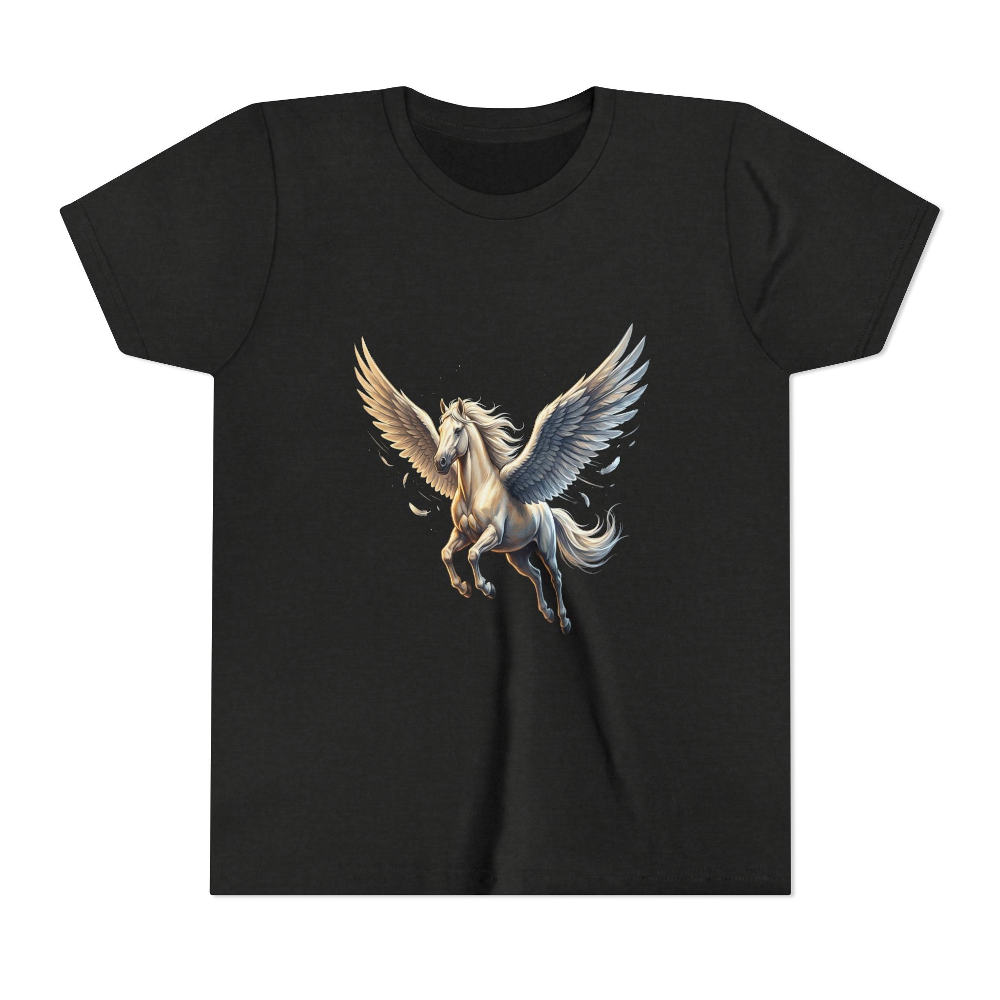 Majestic Pegasus Illustration Youth Tee | Flying Horse Graphic Tee