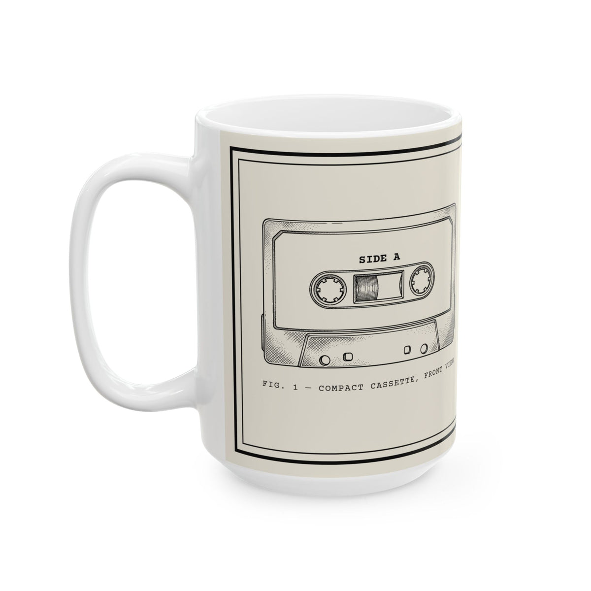 Cassette Tape Owner's Manual Mug | Retro Analog Life Coffee Mug in 15oz