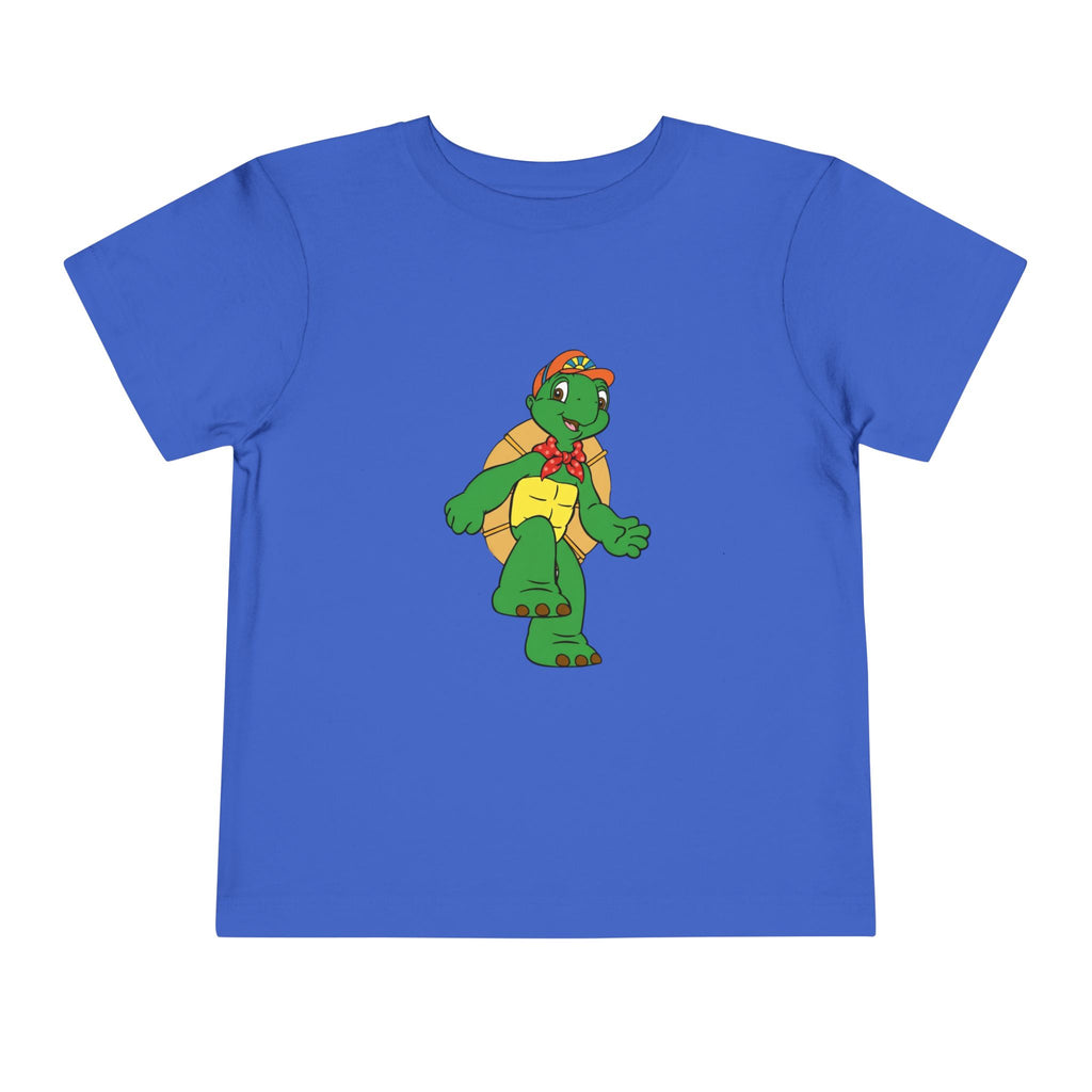 Kids Turtle Graphic Toddler Tee | Retro Cartoon Turtle in Cap