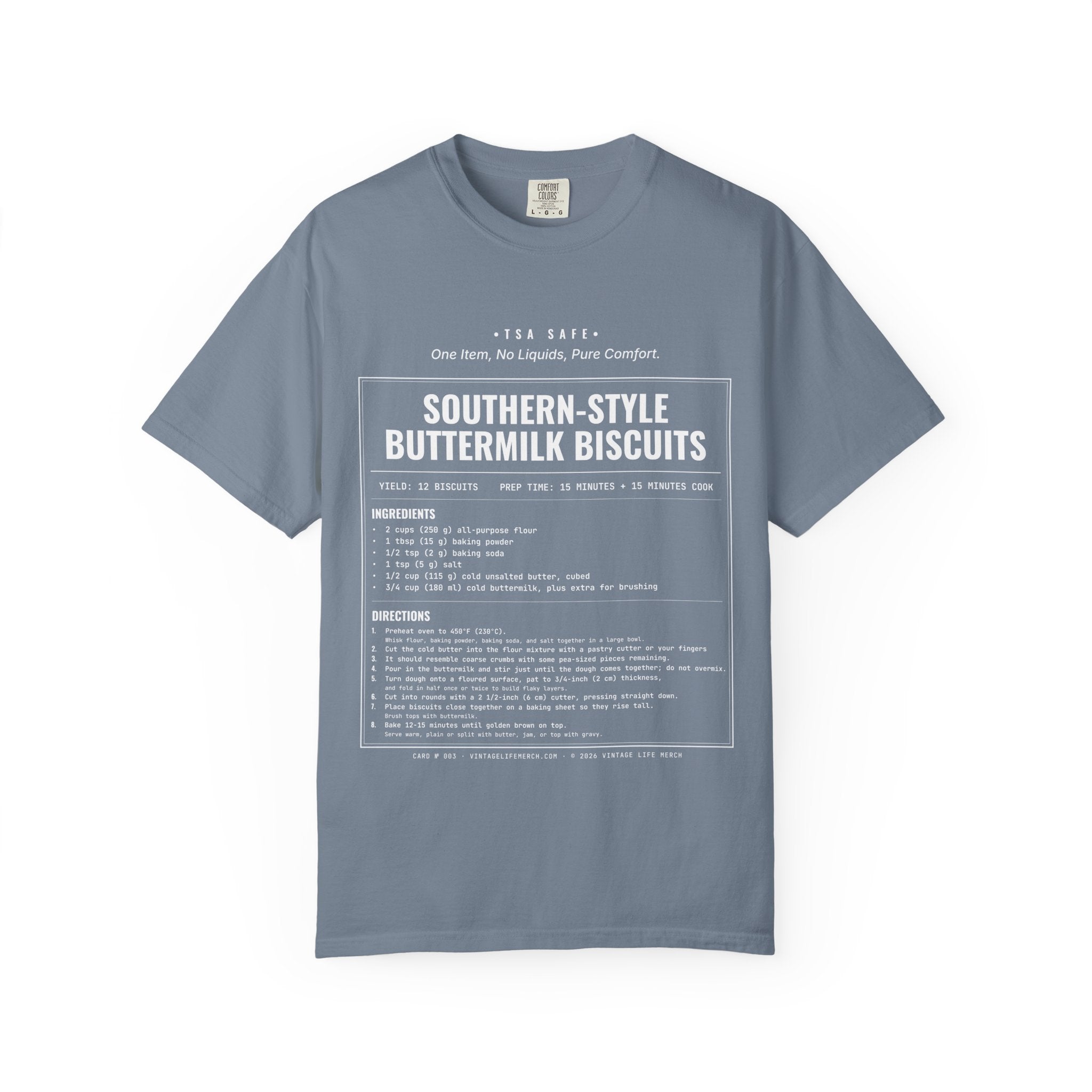 Buttermilk Biscuits Recipe Shirt | Southern Vintage Tee
