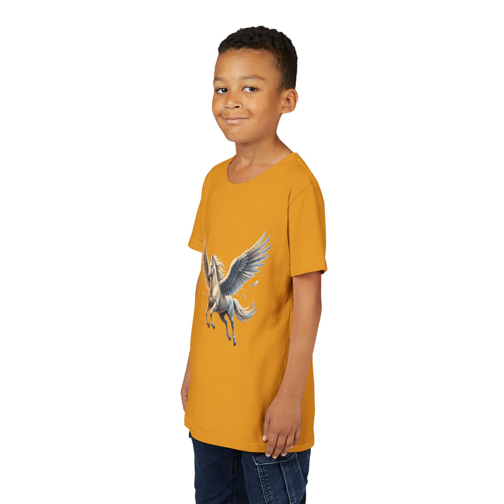 Majestic Pegasus Illustration Youth Tee | Flying Horse Graphic Tee