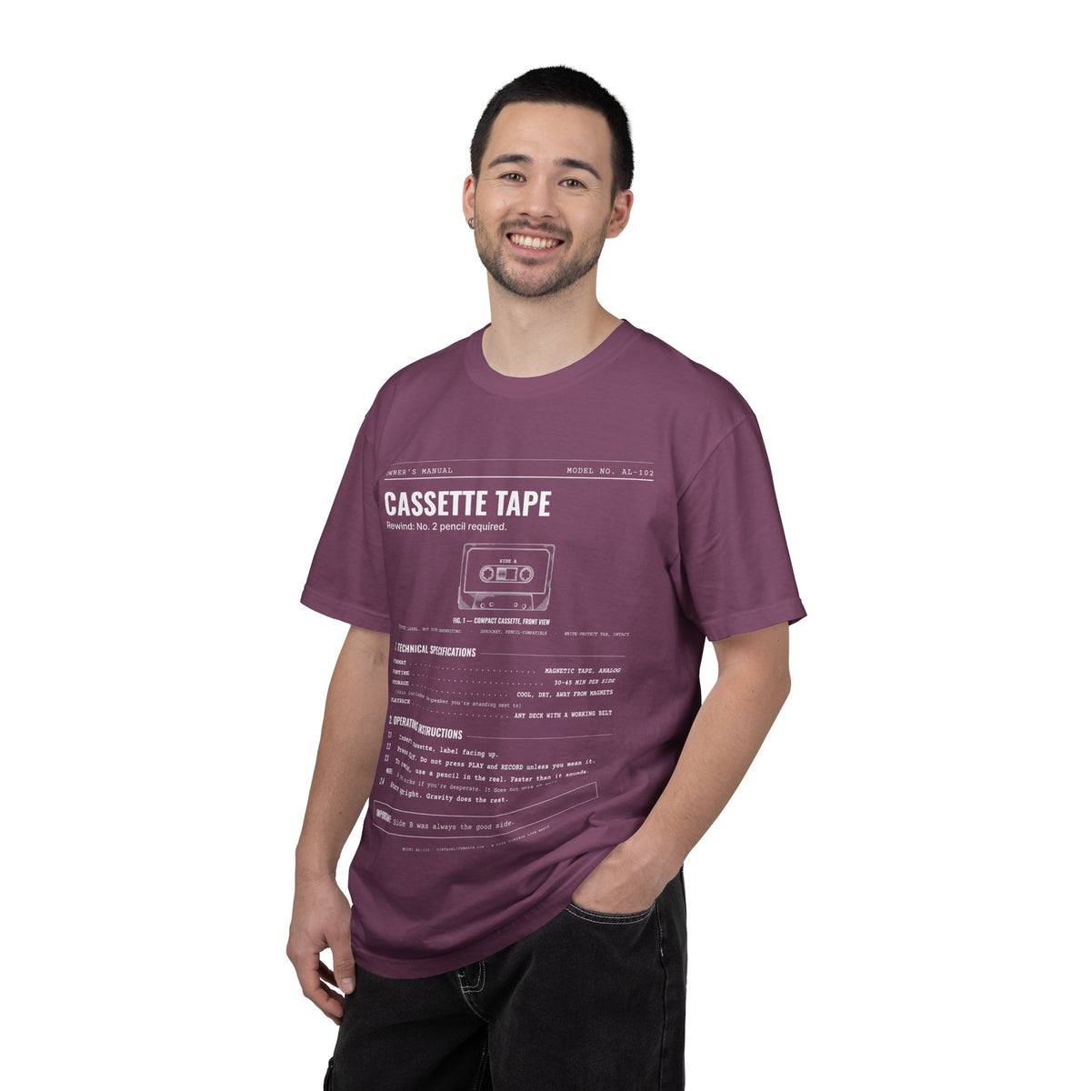 Cassette Tape Spec Sheet Shirt | Analog Life Vintage Tee