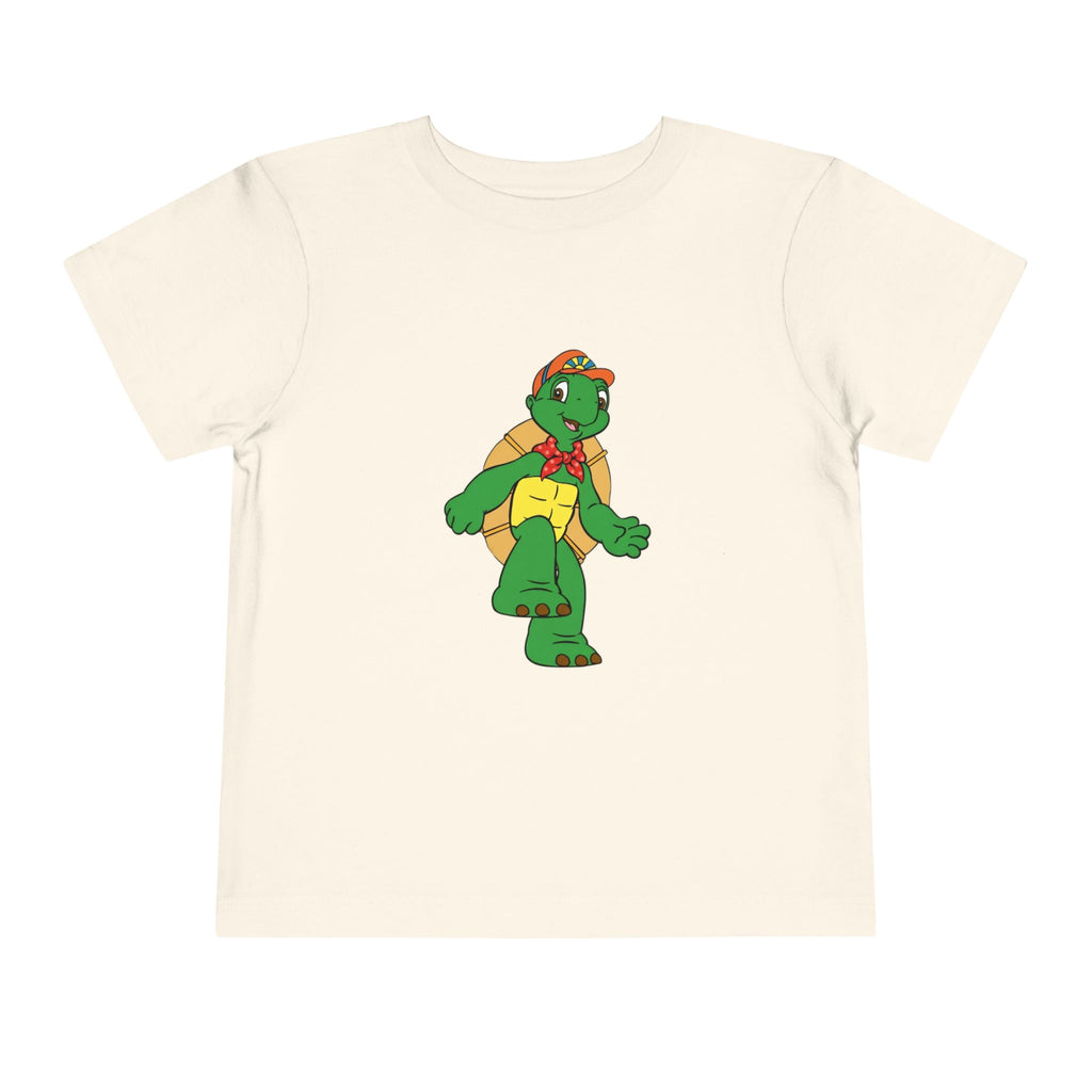 Kids Turtle Graphic Toddler Tee | Retro Cartoon Turtle in Cap