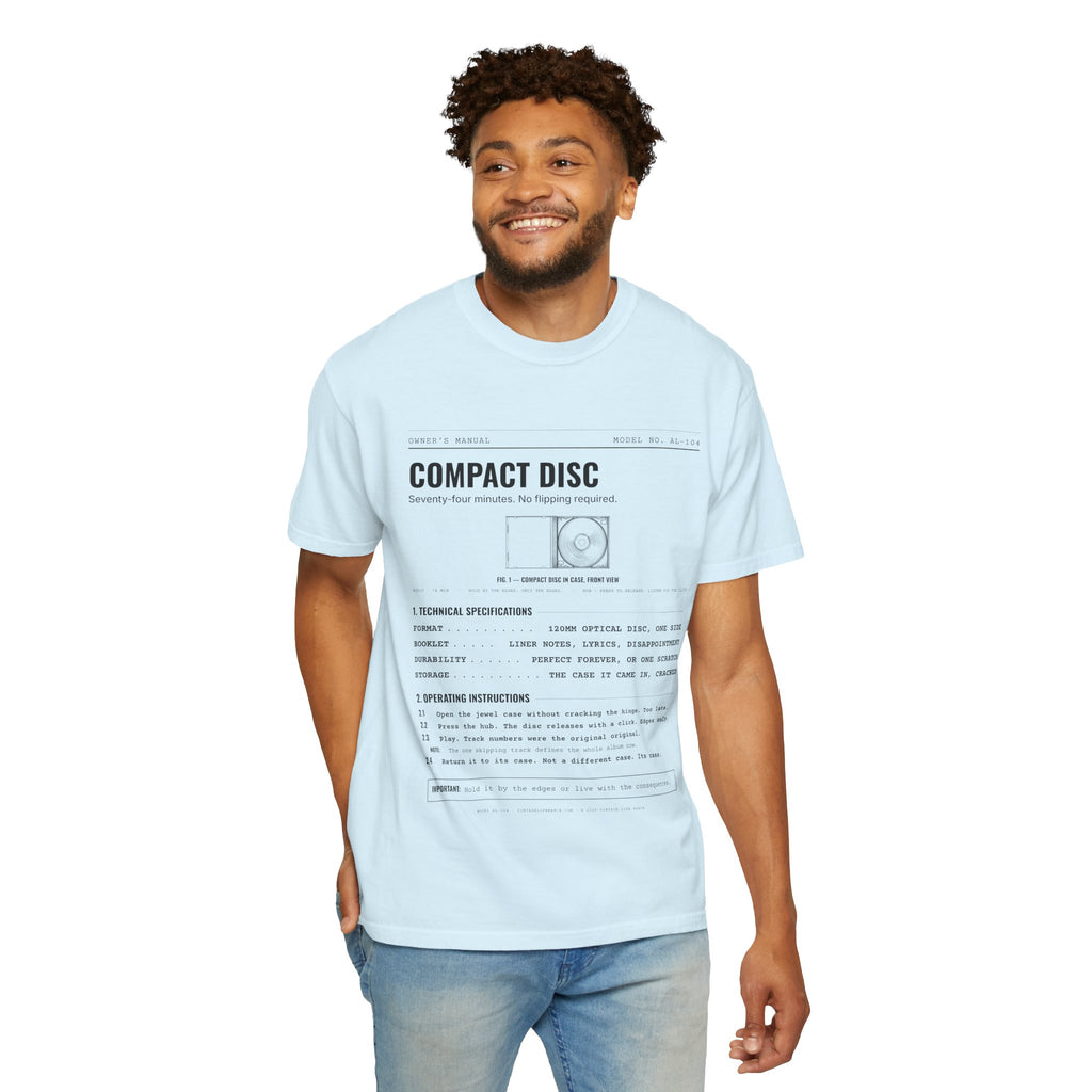 Compact Disc Spec Sheet Shirt | Analog Life Vintage Tee