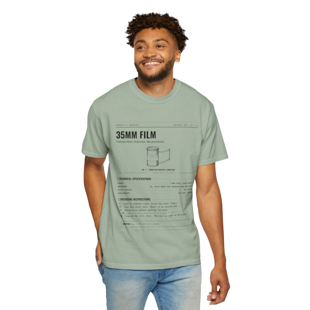 35mm Film Spec Sheet Shirt | Analog Life Vintage Tee