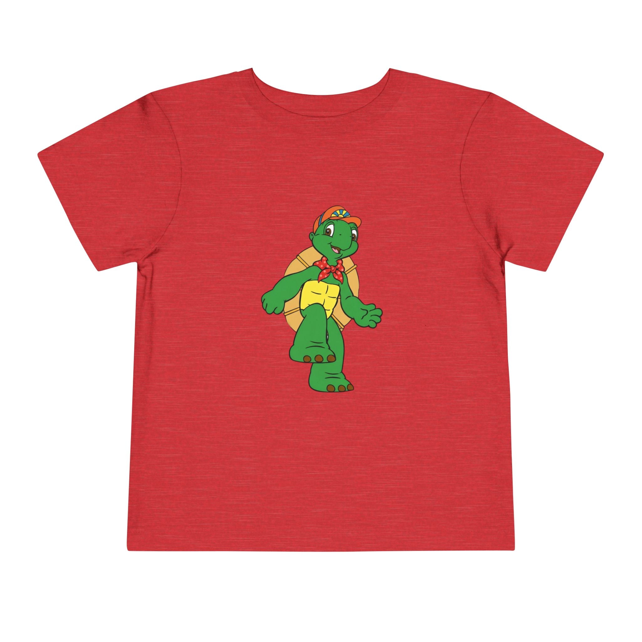 Kids Turtle Graphic Toddler Tee | Retro Cartoon Turtle in Cap